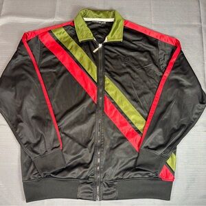 Rocawear Men’s 2XL Track Jacket – Black/Red/Olive – Y2K Streetwear